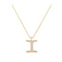 I - Letter Name Necklace Initial Necklace